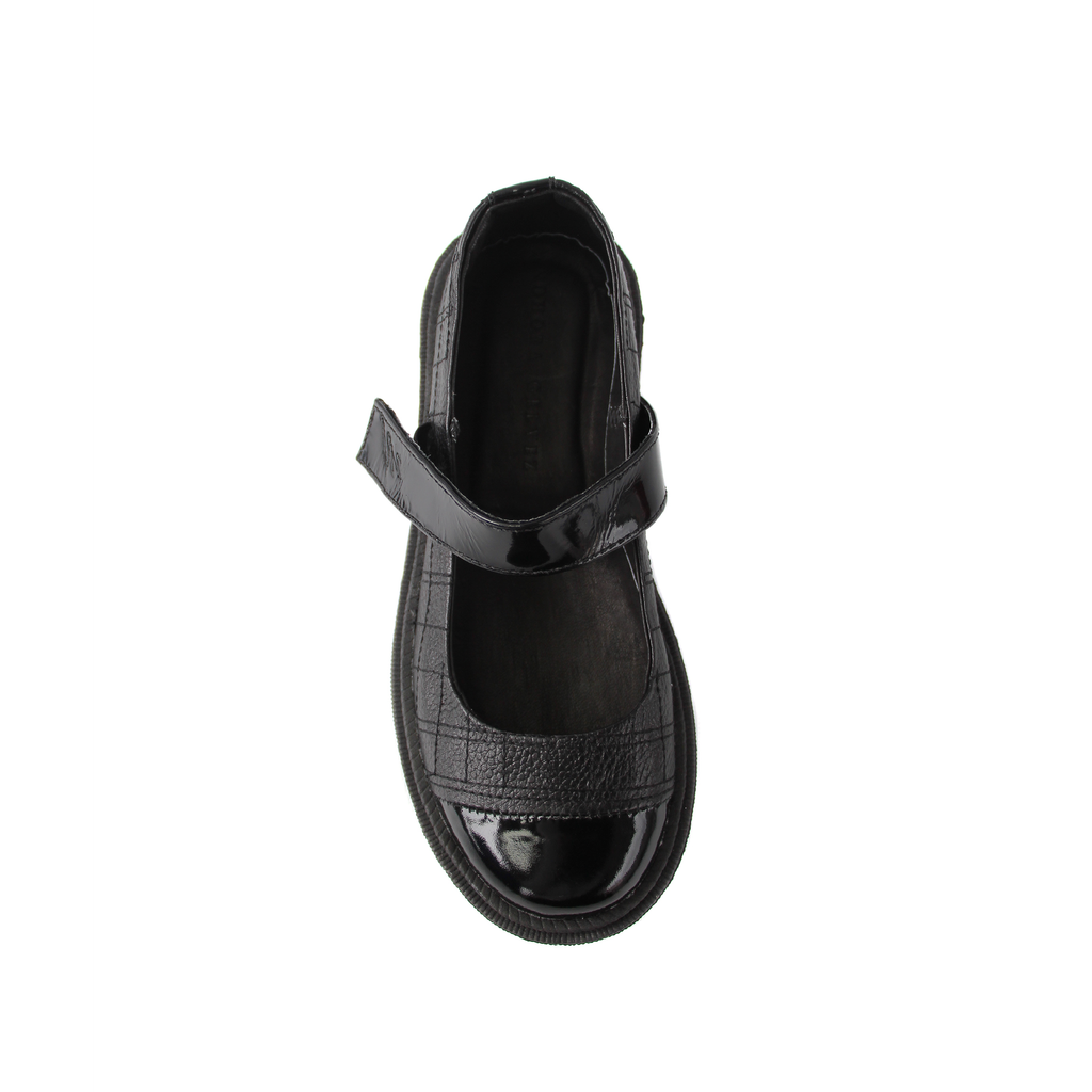 Black chunky ballerina