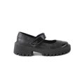 Black chunky ballerina