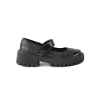 Black chunky ballerina