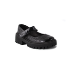 Black chunky ballerina